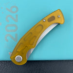 KUBEY knife KU173G Scimitar Linerlock Ultem Folding knife