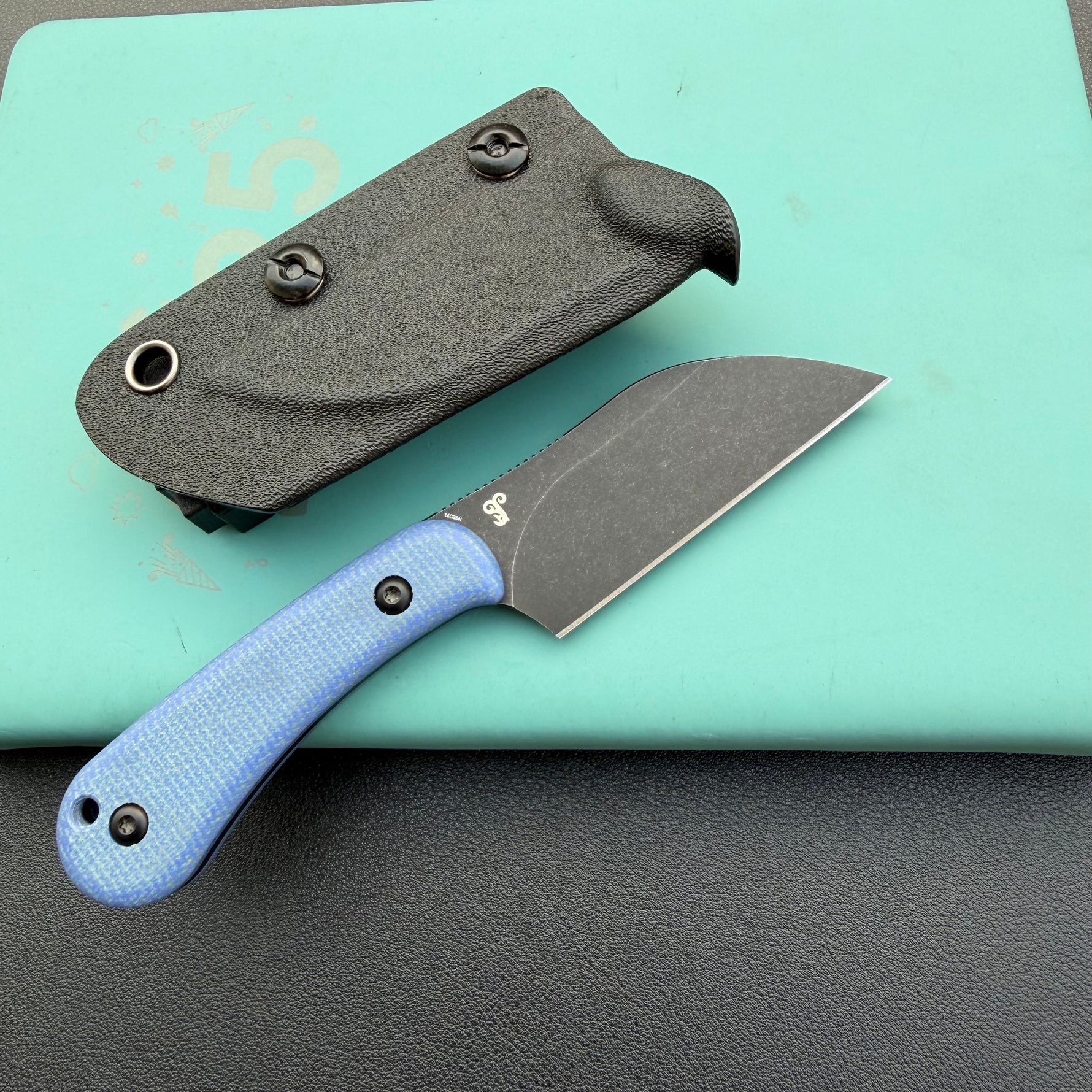 KUBEY knife KU412D Rockhopper Fixed Blade Black BM Fixed  Knife