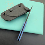 KUBEY knife KU412D Rockhopper Fixed Blade Black BM Fixed  Knife