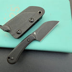 KUBEY knife KU412B Rockhopper Fixed Blade Blackout Fixed  Knife