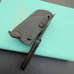 KUBEY knife KU412B Rockhopper Fixed Blade Blackout Fixed  Knife