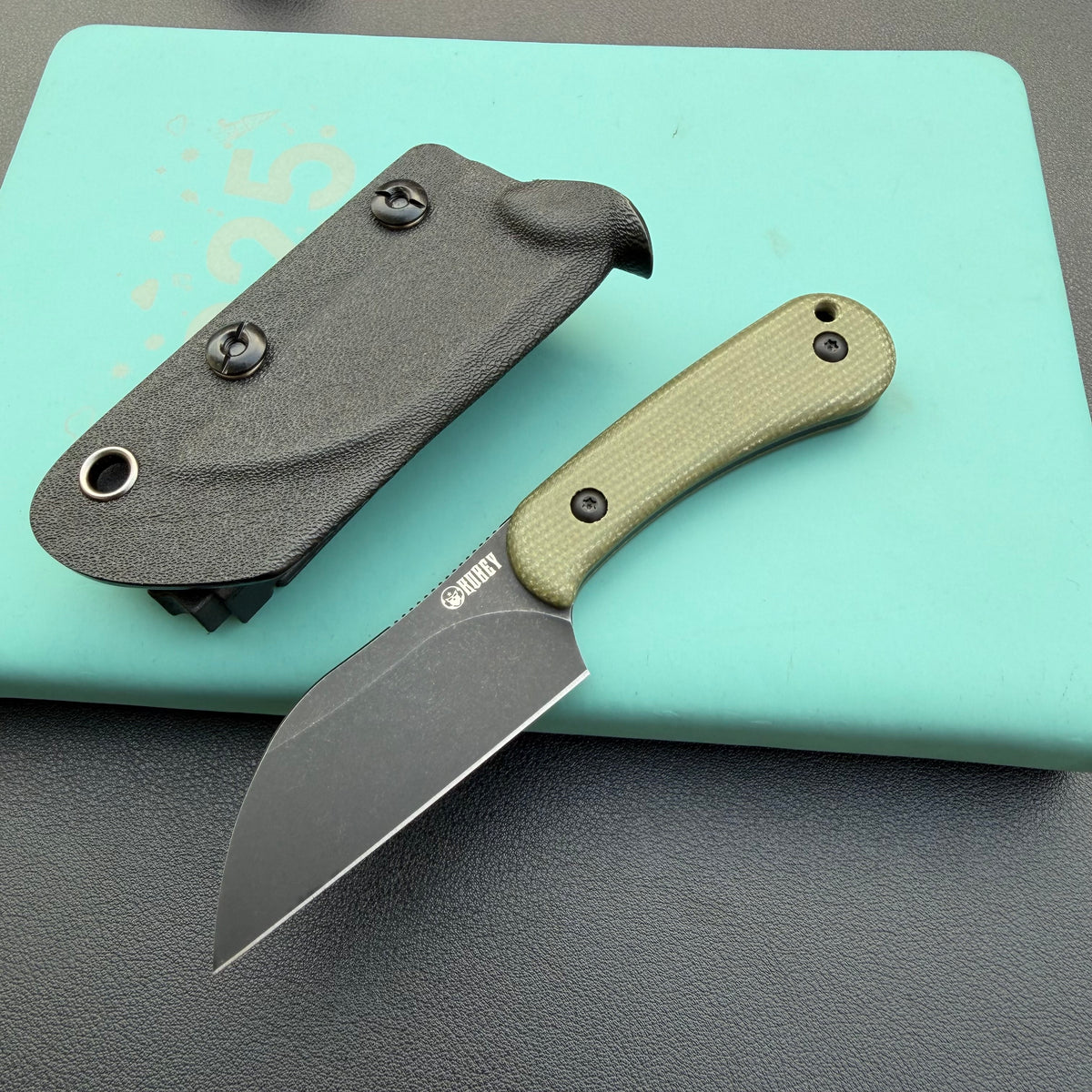 KU KNIVES KU412F Rockhopper Fixed Black GM Fixed  Knife