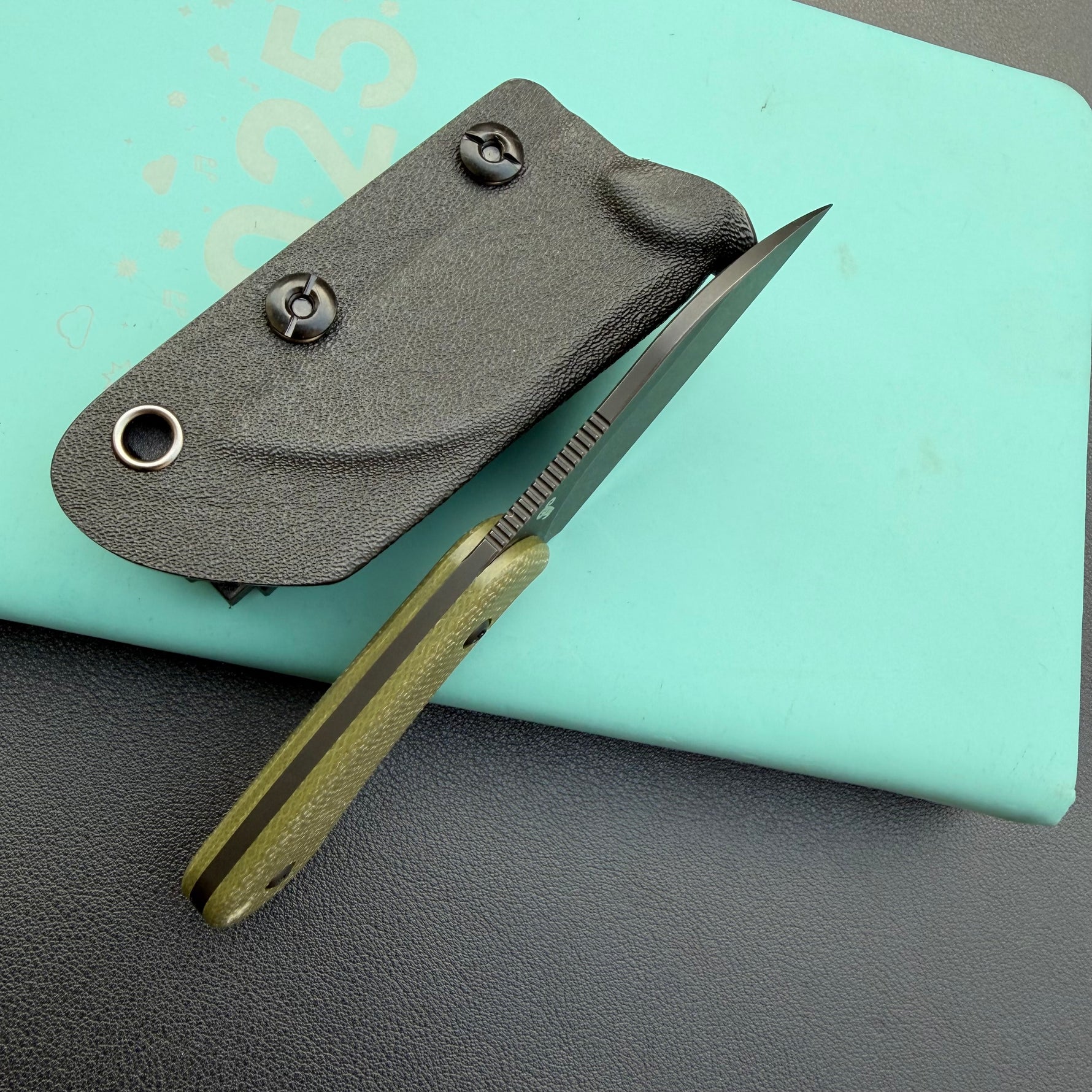 KUBEY knife  KU412F Rockhopper Fixed Black GM Fixed  Knife