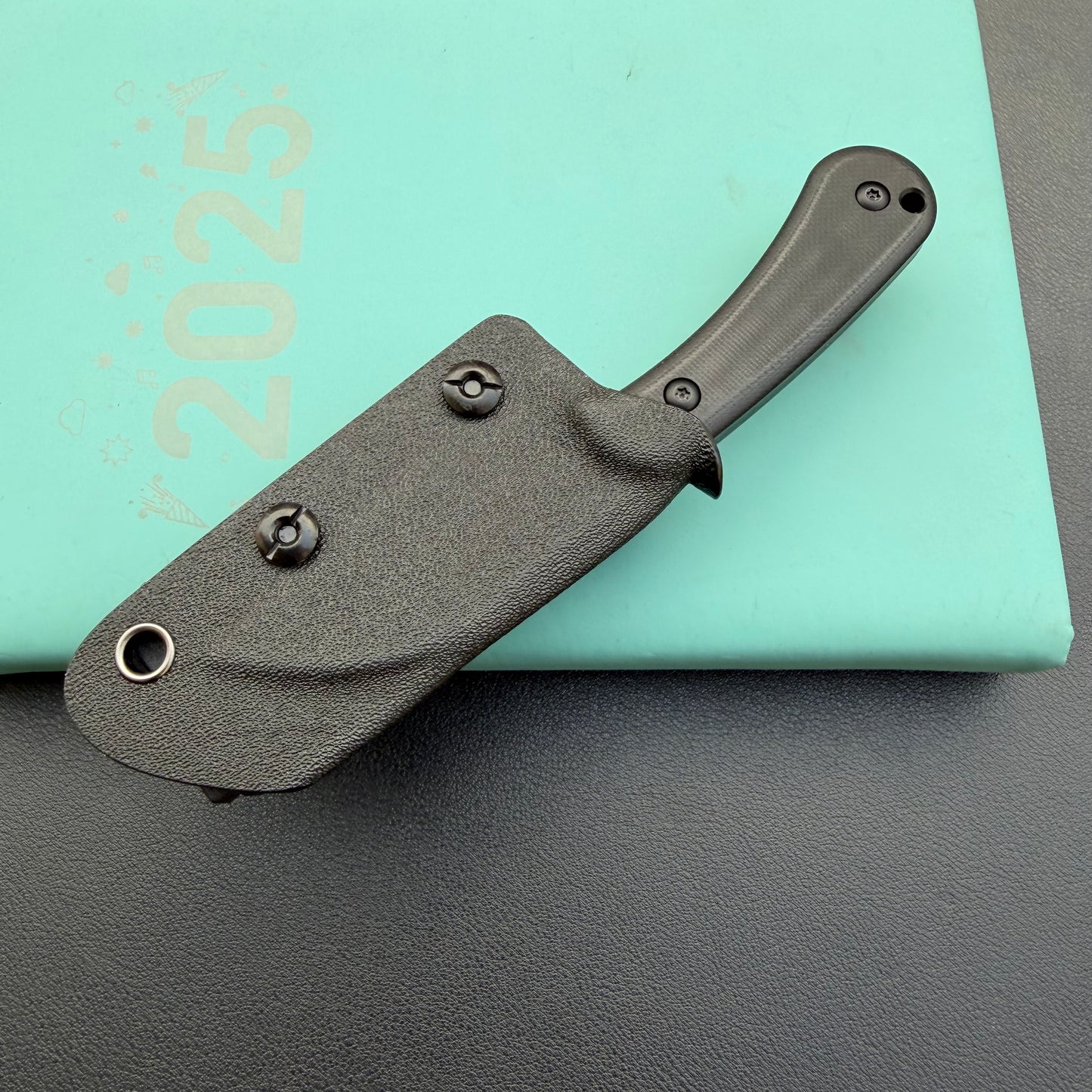 KUBEY KU412B Rockhopper Fixed Blade Blackout Fixed  Knife
