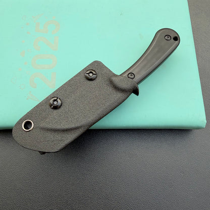KUBEY KU412B Rockhopper Fixed Blade Blackout Fixed  Knife