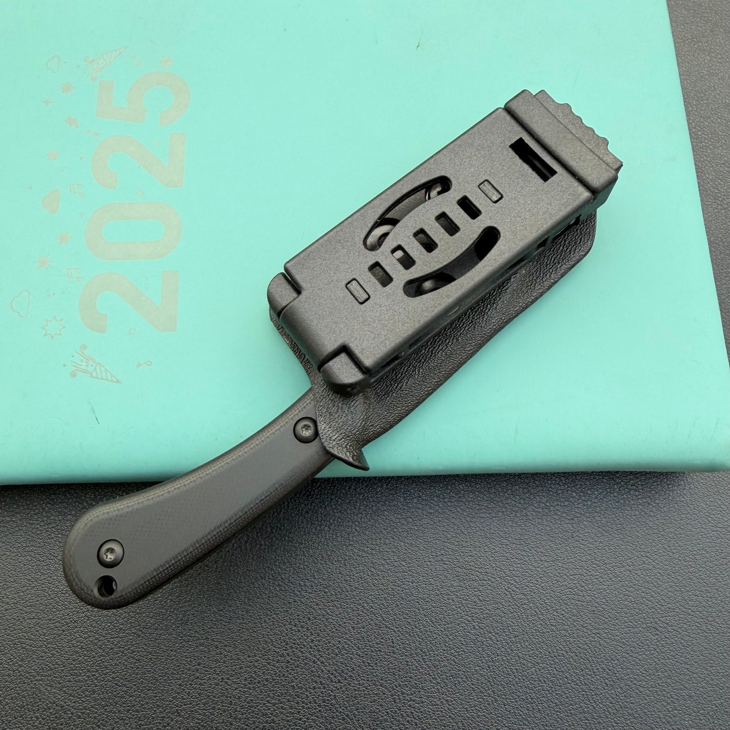 KUBEY KU412B Rockhopper Fixed Blade Blackout Fixed  Knife