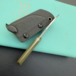 KUBEY knife KU412E Rockhopper Fixed Blade Green Micarta Fixed  Knife