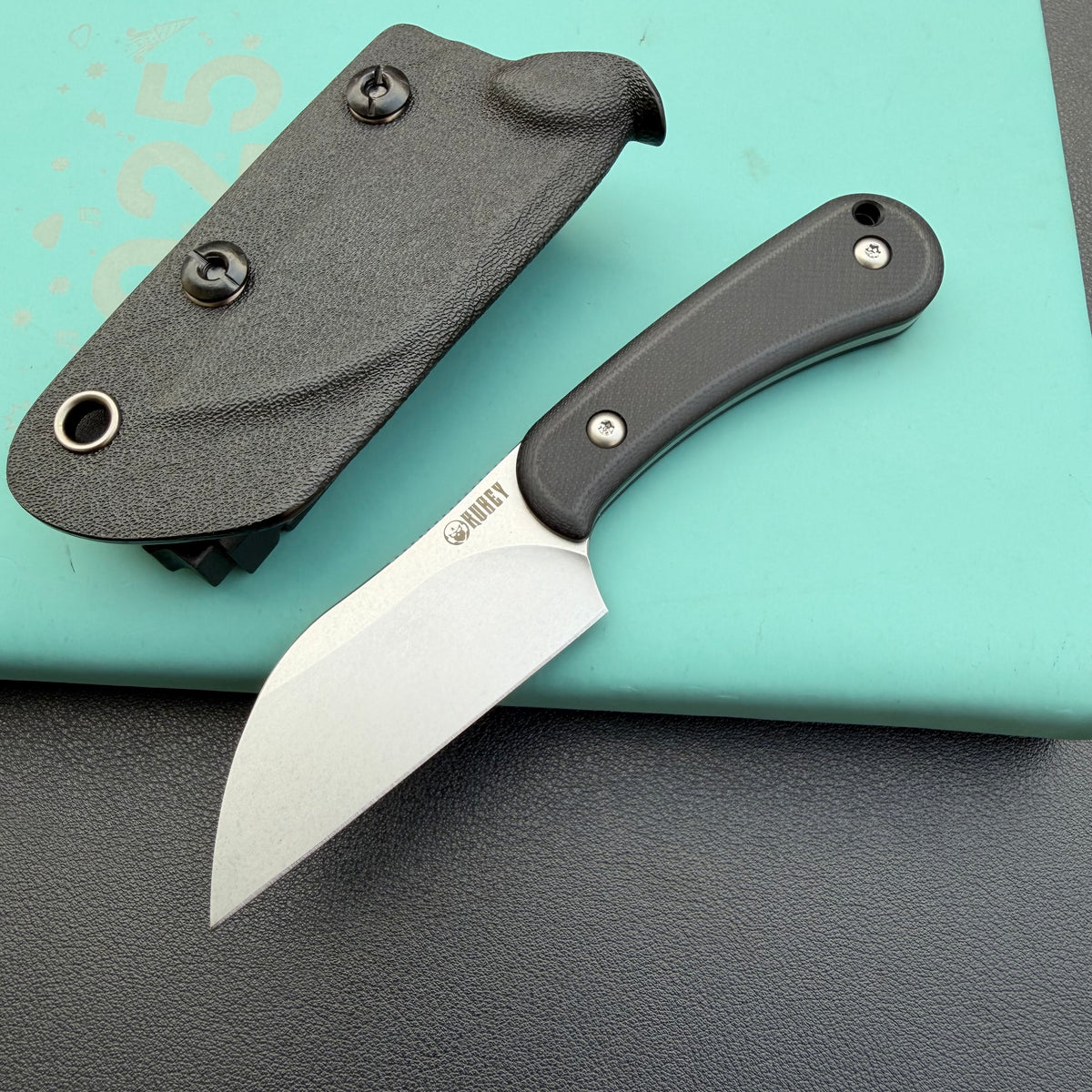 KU KNIVES KU412A Rockhopper Fixed Blade Black Fixed  Knife