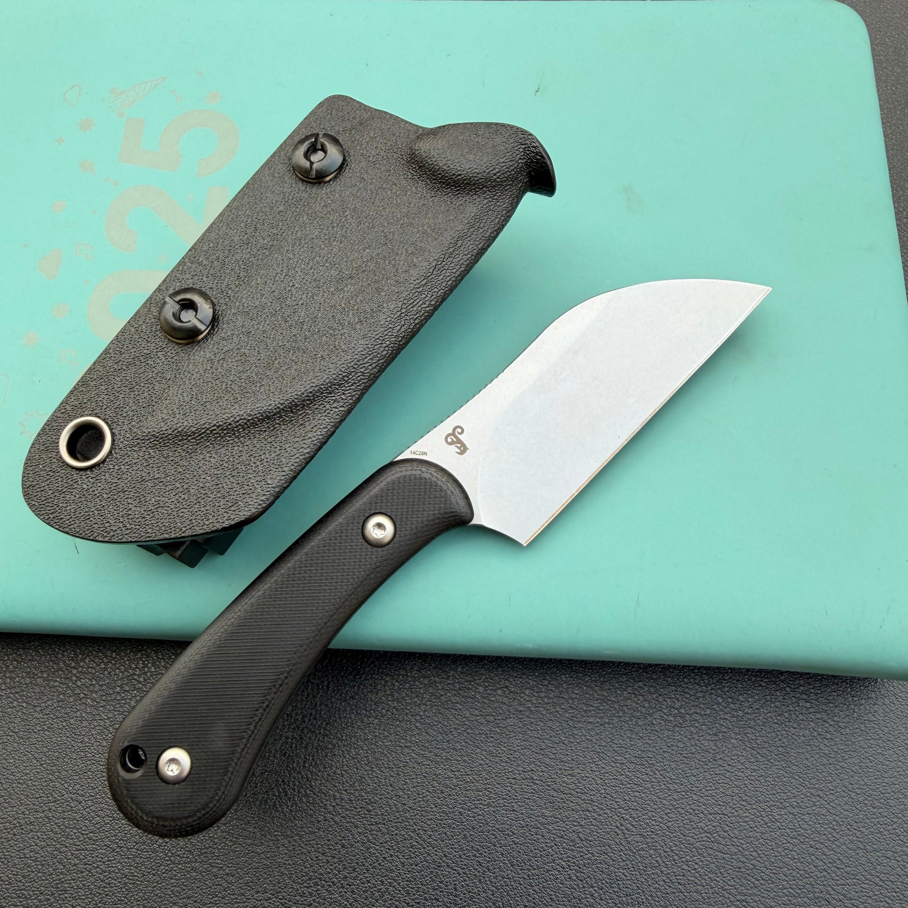 KUBEY knife KU412A Rockhopper Fixed Blade Black Fixed  Knife