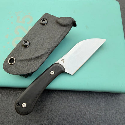 KUBEY KU412A Rockhopper Fixed Blade Black Fixed  Knife