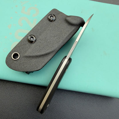 KUBEY KU412A Rockhopper Fixed Blade Black Fixed  Knife