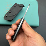 KUBEY knife KU412A Rockhopper Fixed Blade Black Fixed  Knife