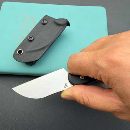 KUBEY KU412A Rockhopper Fixed Blade Black Fixed  Knife