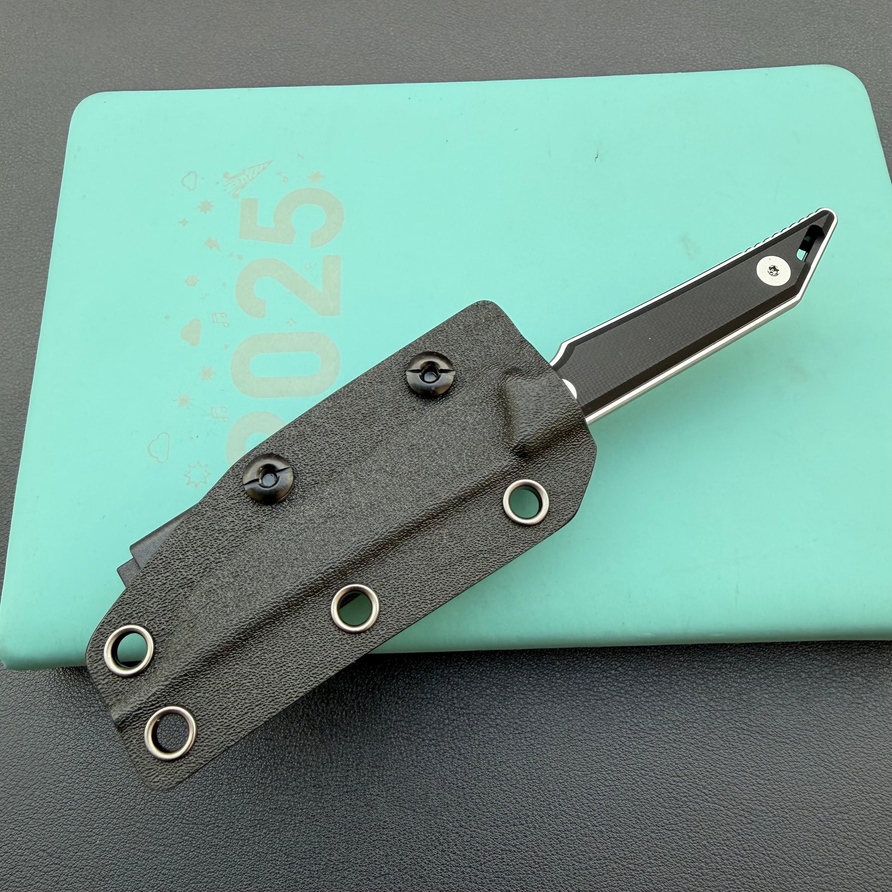 KUBEY knife KU430A Goliath Fixed Blade Black Folding Knife