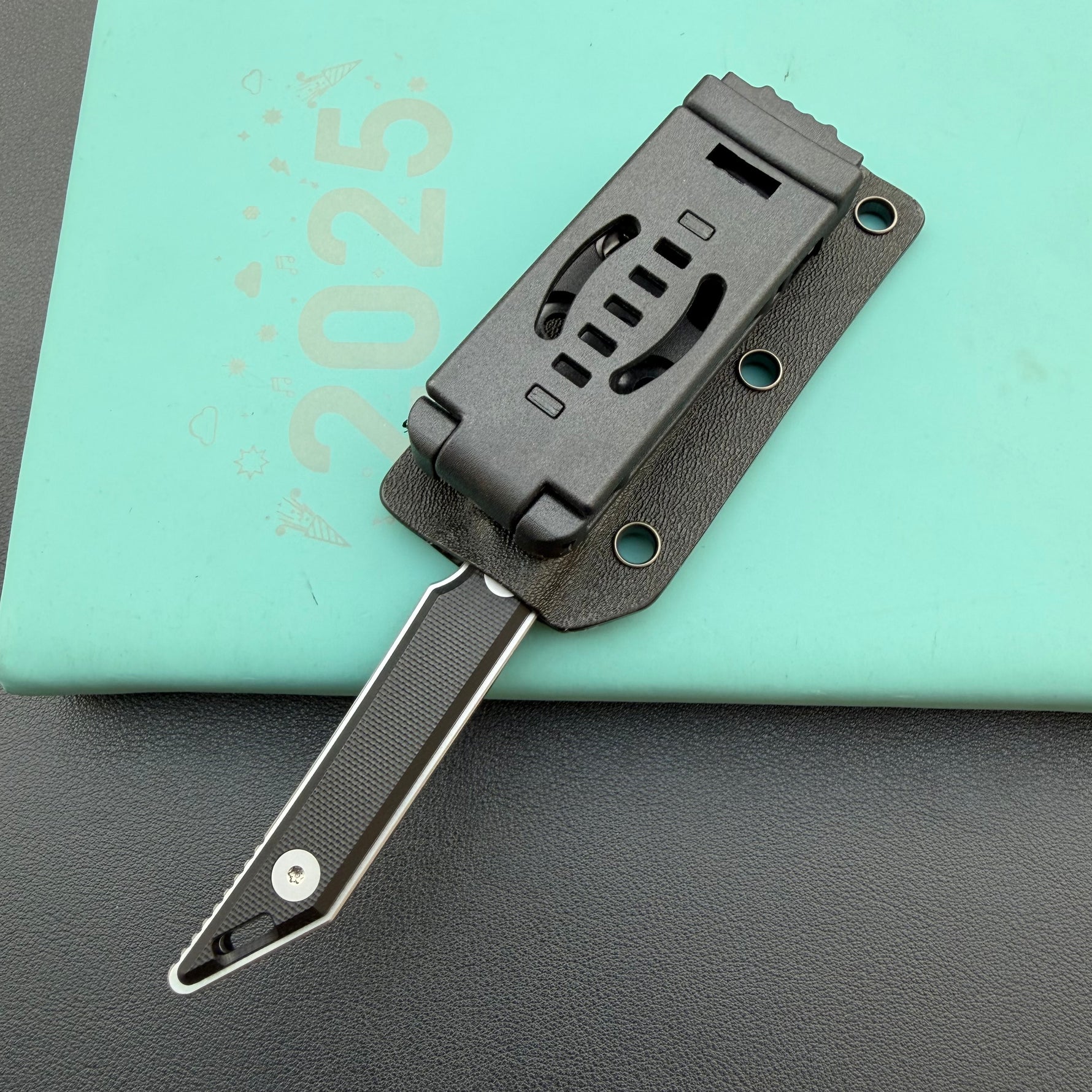 KUBEY knife KU430A Goliath Fixed Blade Black Folding Knife