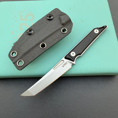 KU KNIVES KU430A Goliath Fixed Blade Black Folding Knife