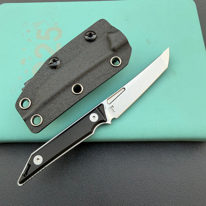 KUBEY KU430A Goliath Fixed Blade Black Folding Knife