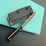 KUBEY knife KU430A Goliath Fixed Blade Black Folding Knife