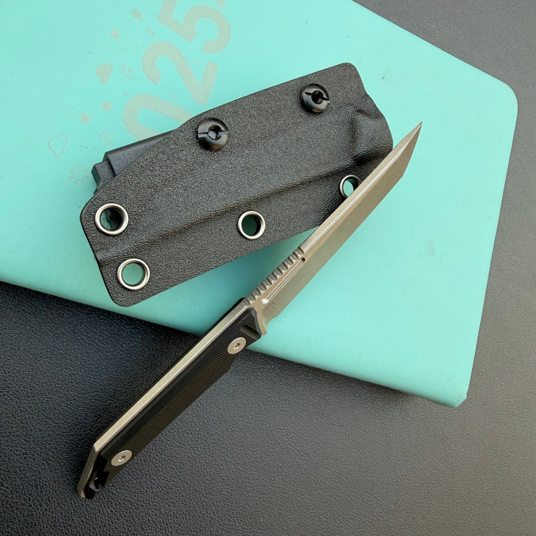 KUBEY knife KU430A Goliath Fixed Blade Black Folding Knife