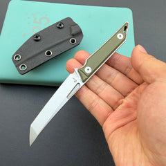 KU KNIVES KU430F Goliath Fixed Black Green  Fixed  Knife