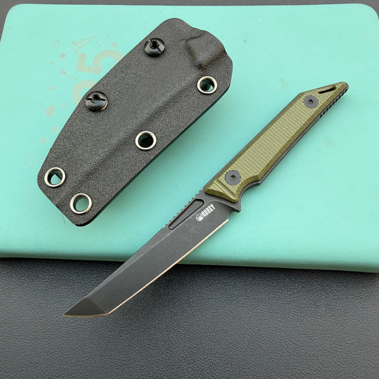 KUBEY KU430F Goliath Fixed Black Green  Fixed  Knife