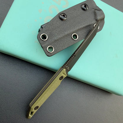 KUBEY KU430F Goliath Fixed Black Green  Fixed  Knife