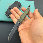 KUBEY knife KU430F Goliath Fixed Black Green  Fixed  Knife