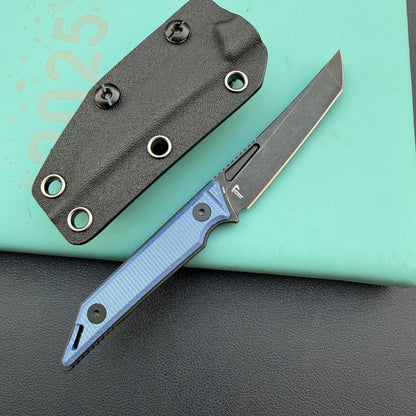 KUBEY KU430D Goliath Fixed Black Denim  Fixed  Knife