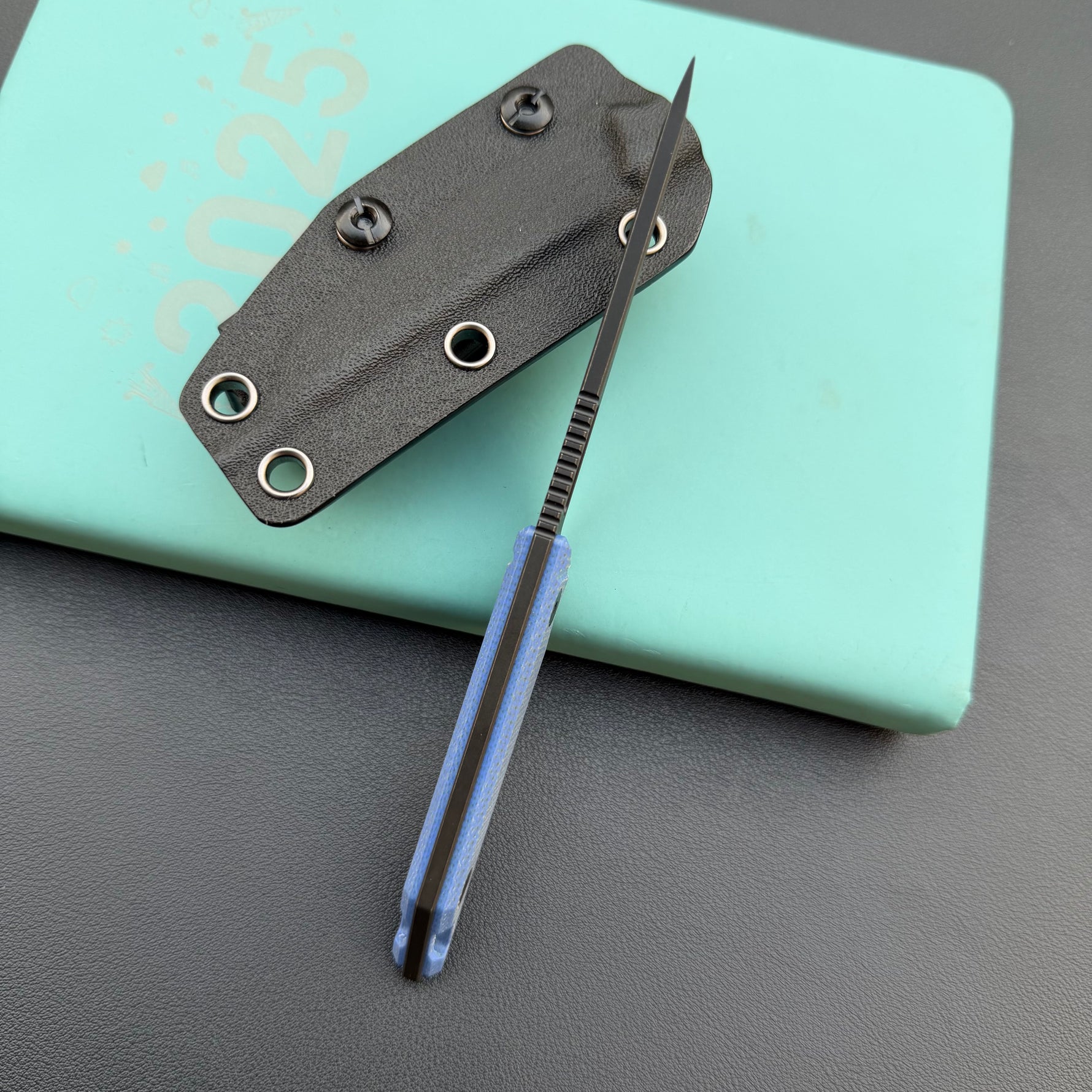 KUBEY knife KU430D Goliath Fixed Black Denim  Fixed  Knife
