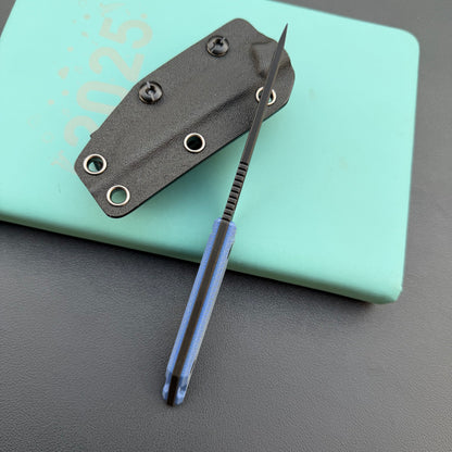 KUBEY KU430D Goliath Fixed Black Denim  Fixed  Knife