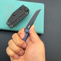 KU KNIVES KU430D Goliath Fixed Black Denim  Fixed  Knife