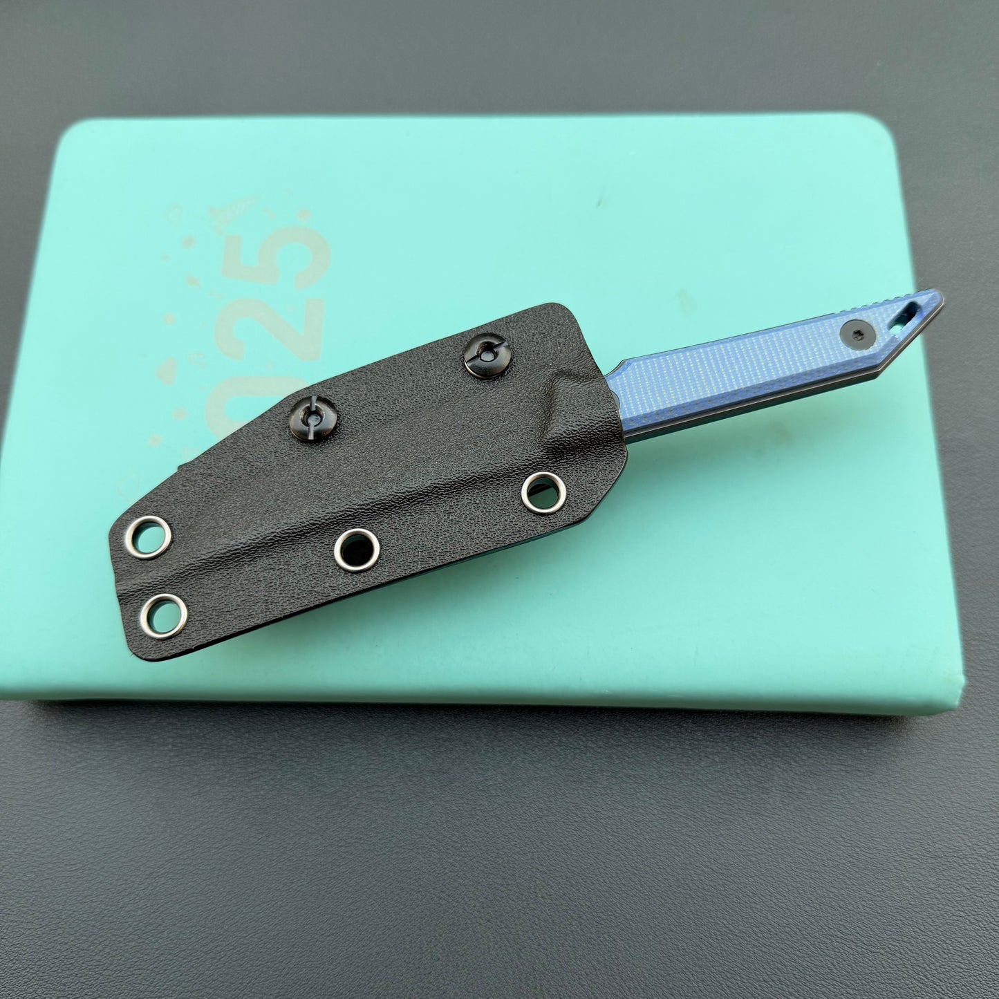 KUBEY KU430D Goliath Fixed Black Denim  Fixed  Knife