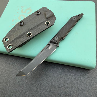 KUBEY KU430B Goliath Fixed Blade Blackout  Fixed  Knife