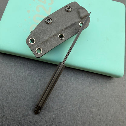 KUBEY KU430B Goliath Fixed Blade Blackout  Fixed  Knife
