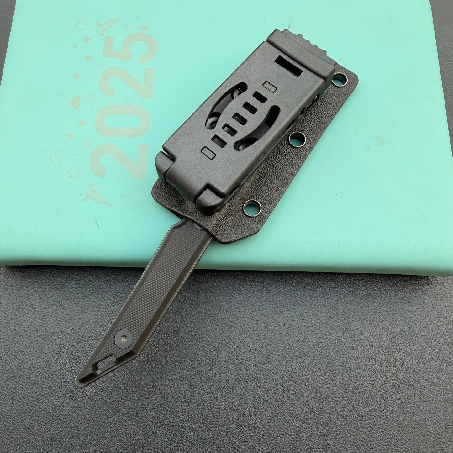 KUBEY KU430B Goliath Fixed Blade Blackout  Fixed  Knife