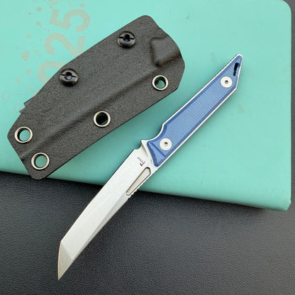 KUBEY KU430C Goliath Fixed Blade Denim  Fixed  Knife