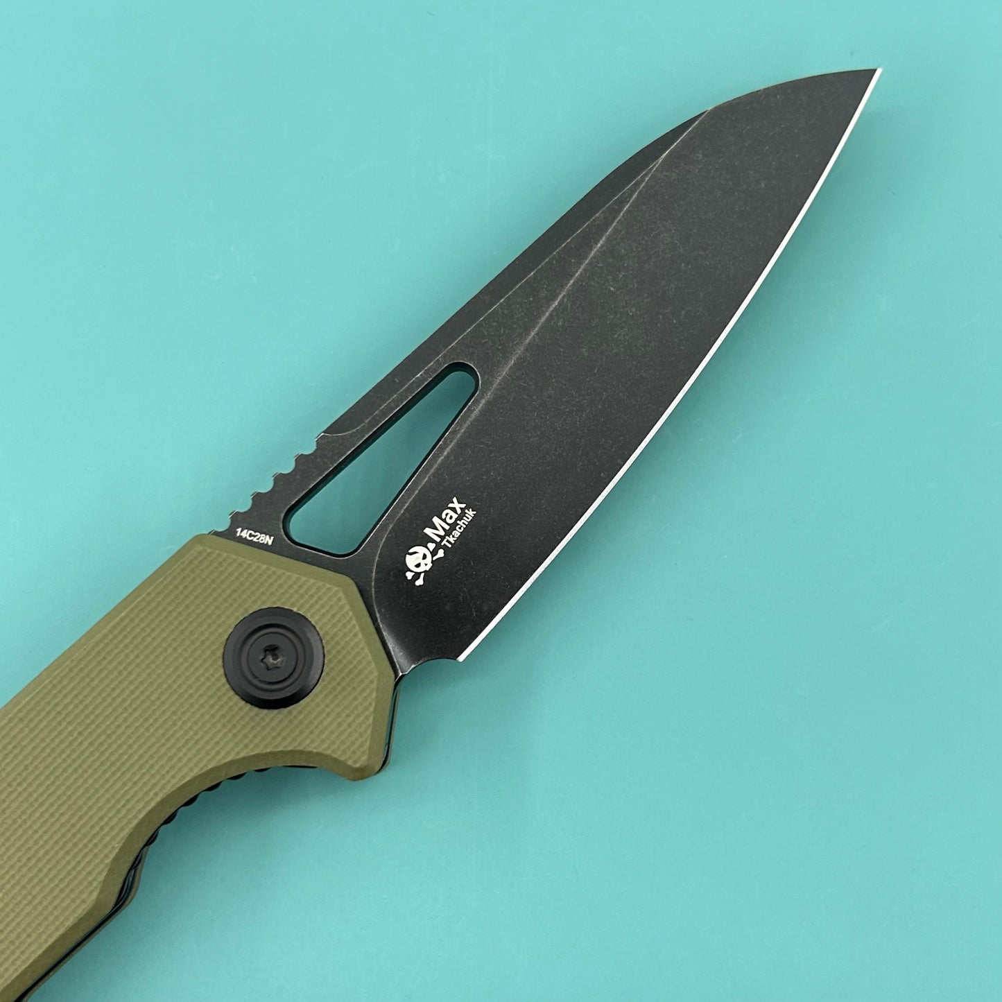 KUBEY knife KU291T Vagrant Linerlock Black Green  Folding Knives
