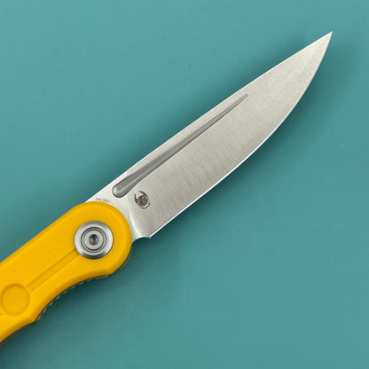 KUBEY knife KU2101J Mizo Linerlock Yellow Folding Knives