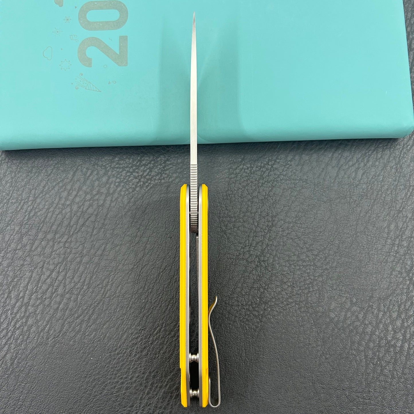 KUBEY knife KU2101J Mizo Linerlock Yellow Folding Knives