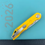 KUBEY knife KU2101J Mizo Linerlock Yellow Folding Knives