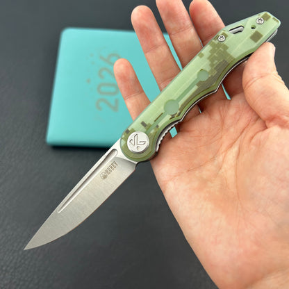 KUBEY knife KU2101I Mizo Linerlock Camouflage Folding Knives