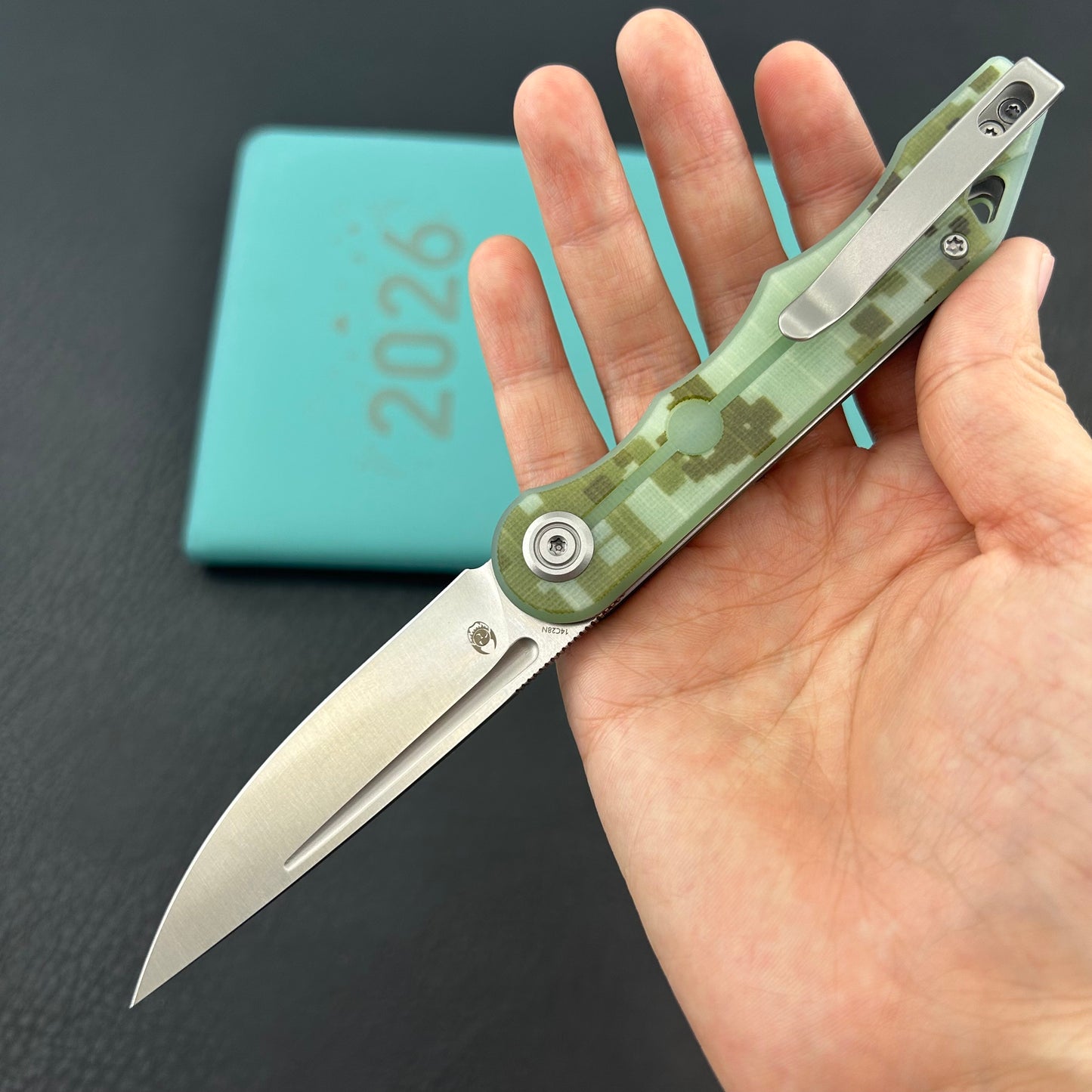 KUBEY knife KU2101I Mizo Linerlock Camouflage Folding Knives