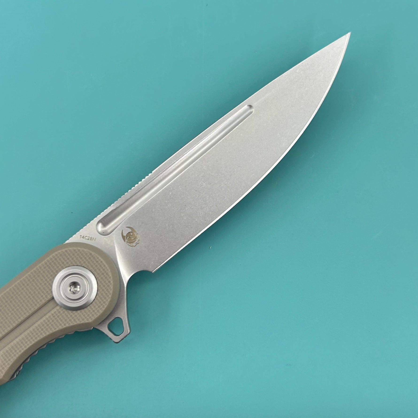 KUBEY knife KU312S Mizo Flipper Linerlock Tan  Folding Knives