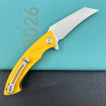 KUBEY knife KU212K Anteater Linerlock Yellow Folding Knives