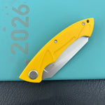 KUBEY knife KU212K Anteater Linerlock Yellow Folding Knives
