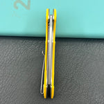 KUBEY knife KU212K Anteater Linerlock Yellow Folding Knives