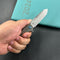 KB Knives KB315A Steelhead Folding Knife Gray Titanium Handle 3.15" Belt Satin M390 Blade