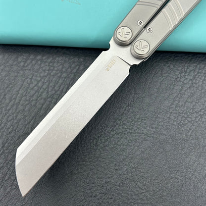 KUBEY knife KU297A Ballistic Gray Titanium   Folding Knives