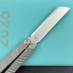 KUBEY knife KU297A Ballistic Gray Titanium   Folding Knives