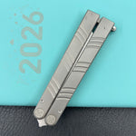 KUBEY knife KU297A Ballistic Gray Titanium   Folding Knives